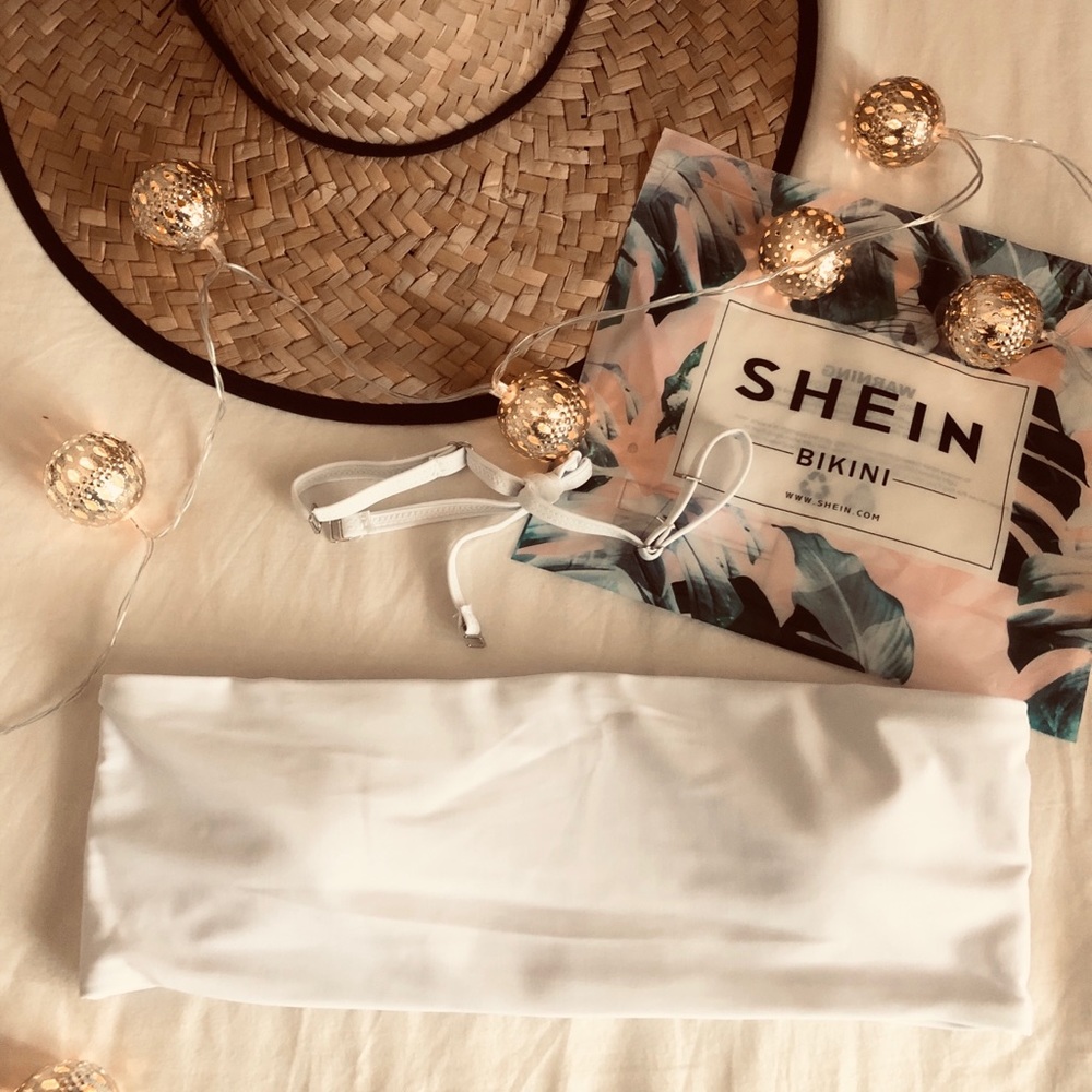 Bandeau swim suit top